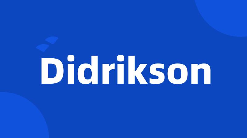 Didrikson