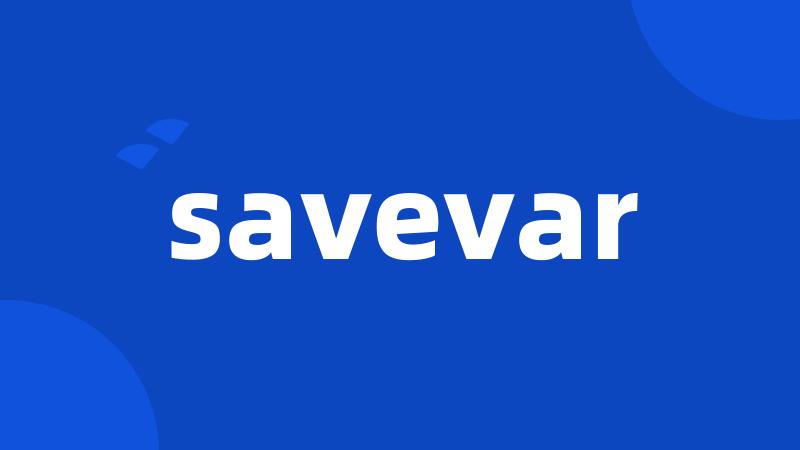 savevar