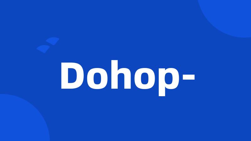 Dohop-