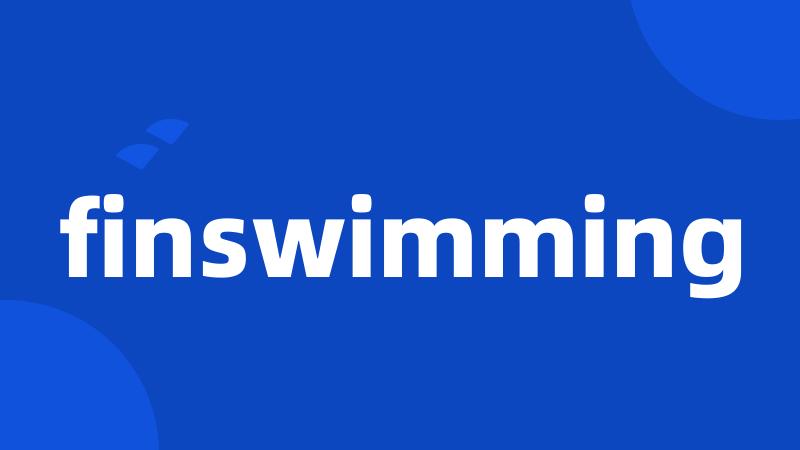 finswimming