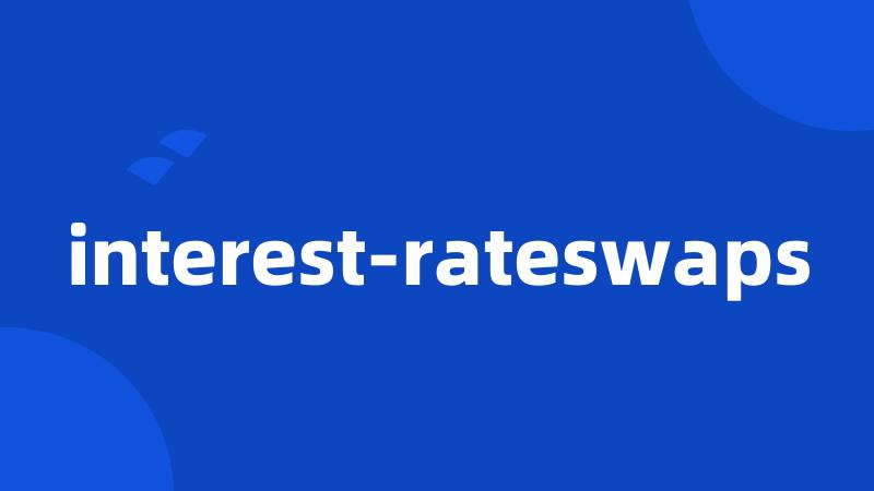 interest-rateswaps