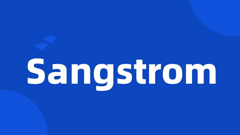 Sangstrom