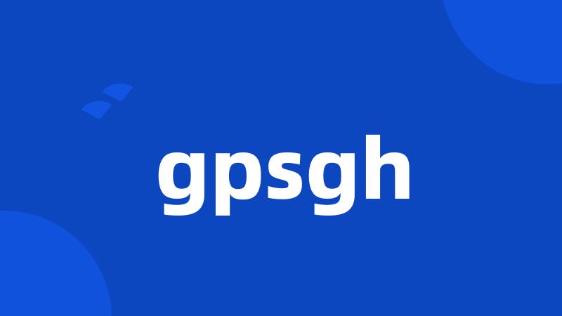 gpsgh