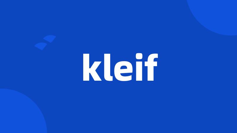 kleif