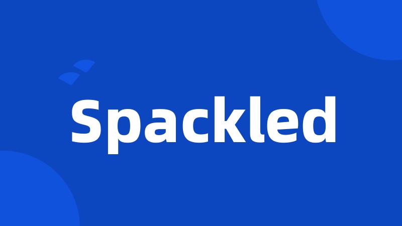 Spackled