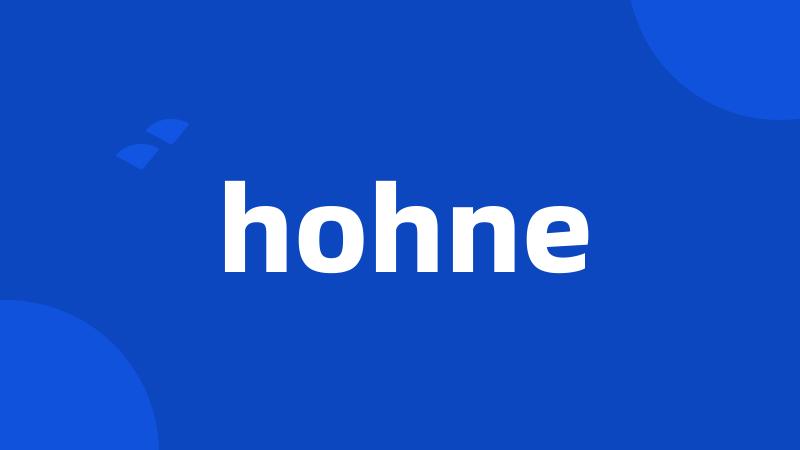 hohne