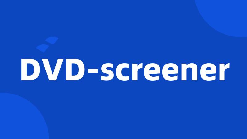 DVD-screener