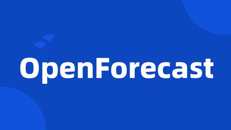 OpenForecast