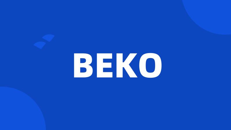 BEKO