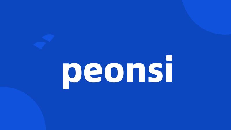 peonsi