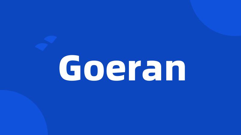 Goeran