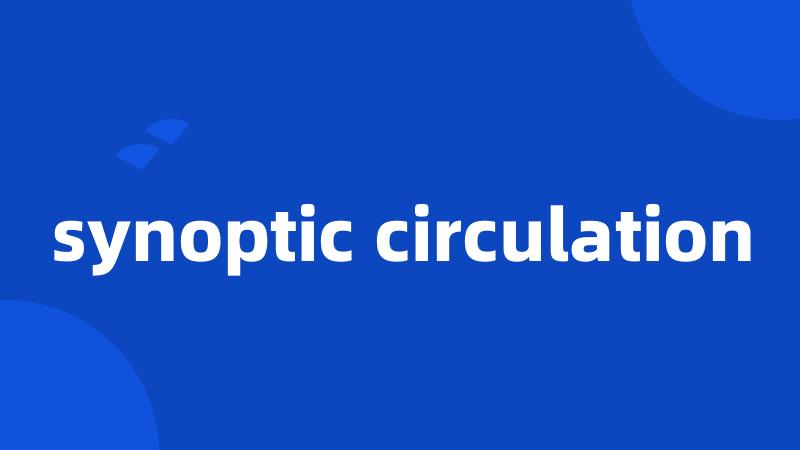 synoptic circulation