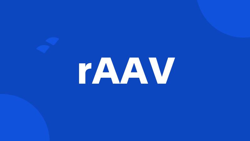 rAAV