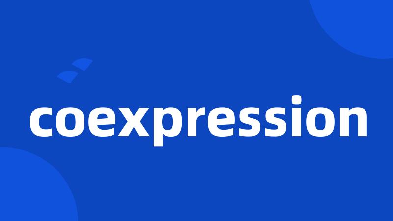 coexpression