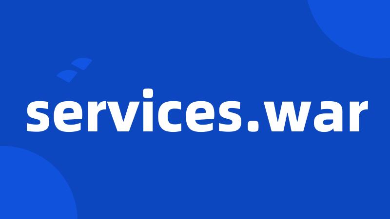 services.war