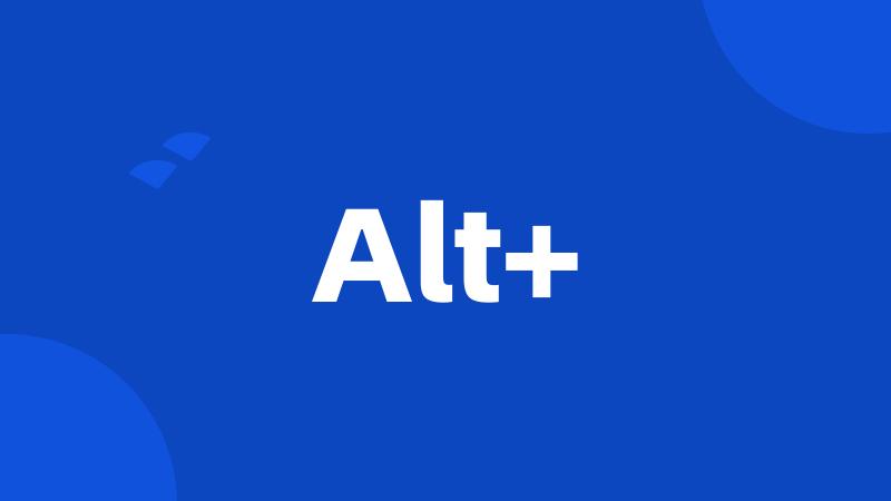 Alt+