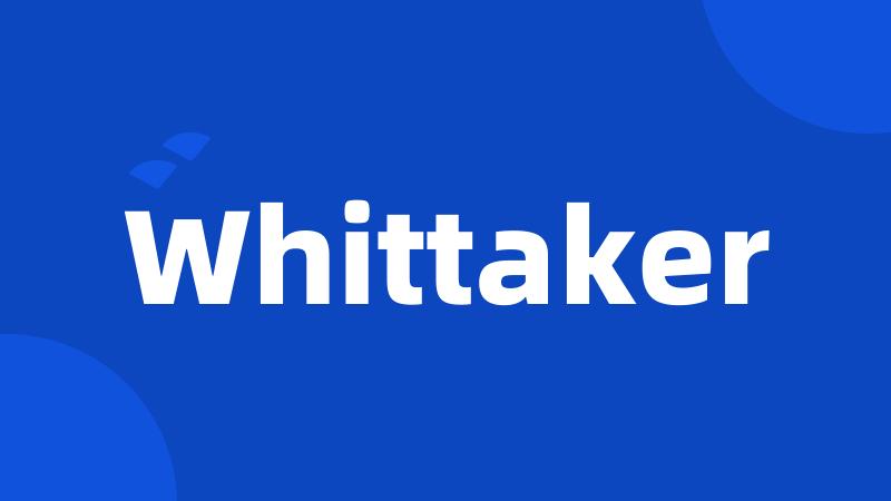 Whittaker