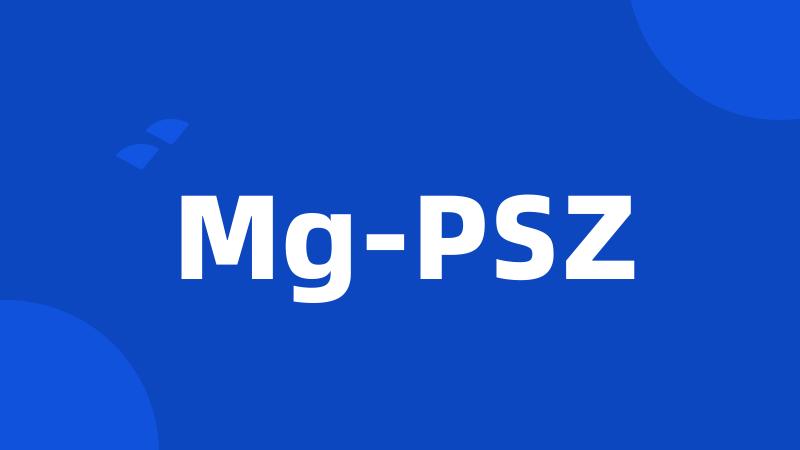 Mg-PSZ