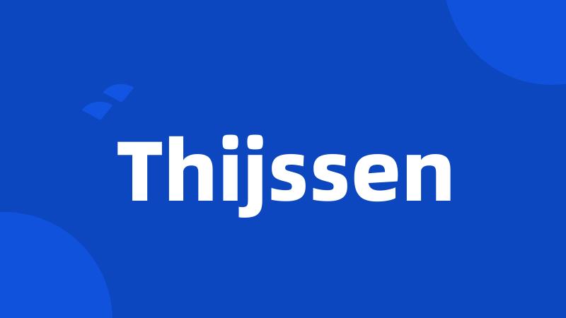 Thijssen