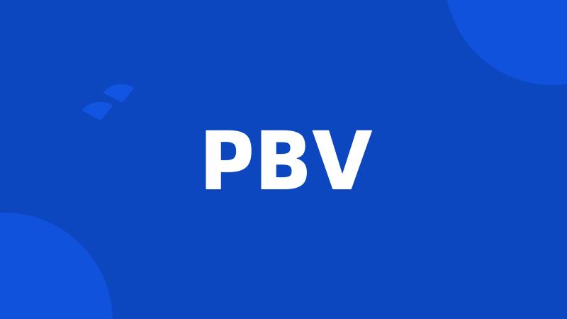 PBV