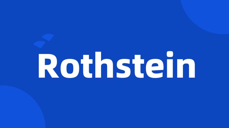 Rothstein