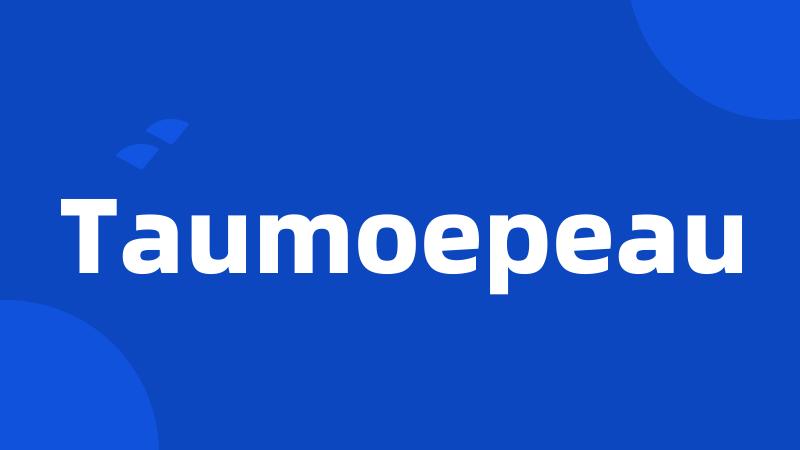 Taumoepeau