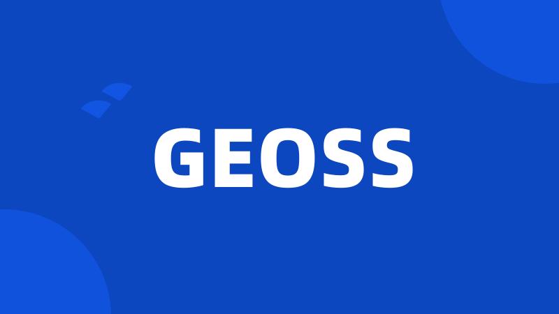 GEOSS