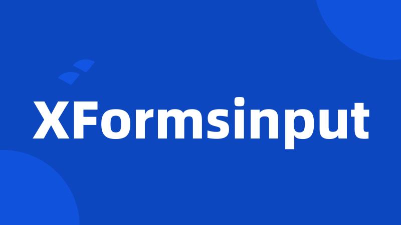 XFormsinput