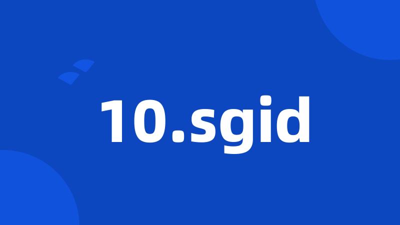 10.sgid