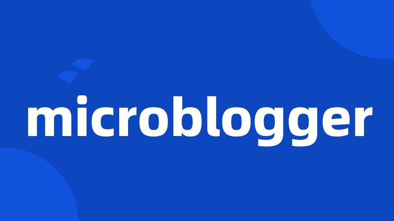 microblogger