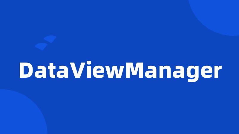 DataViewManager