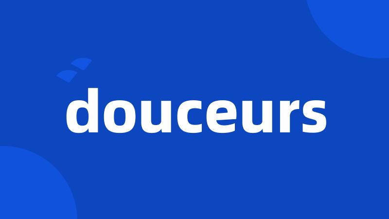 douceurs