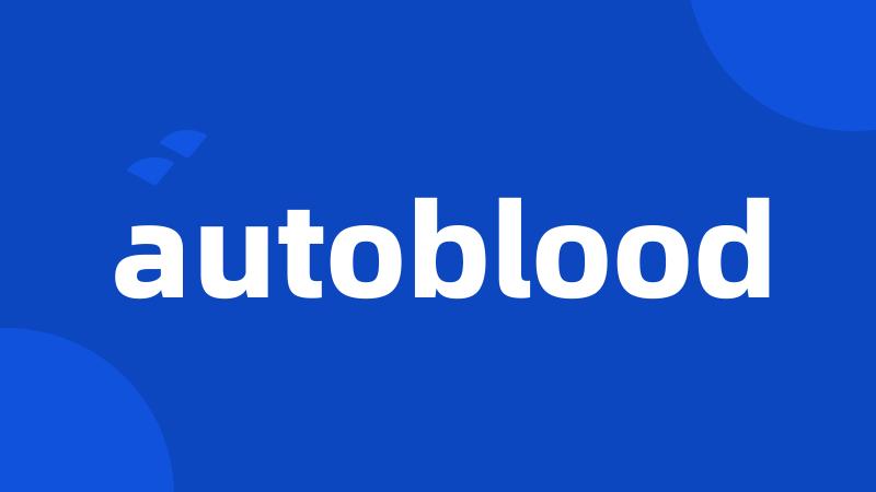 autoblood