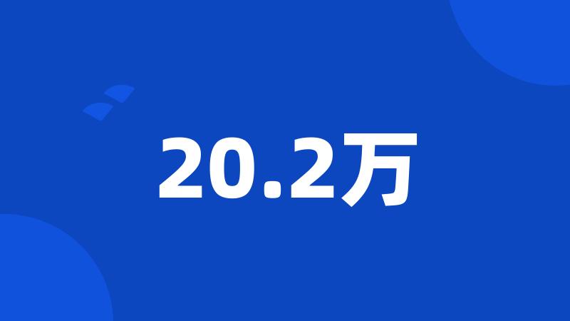 20.2万