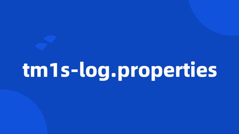 tm1s-log.properties