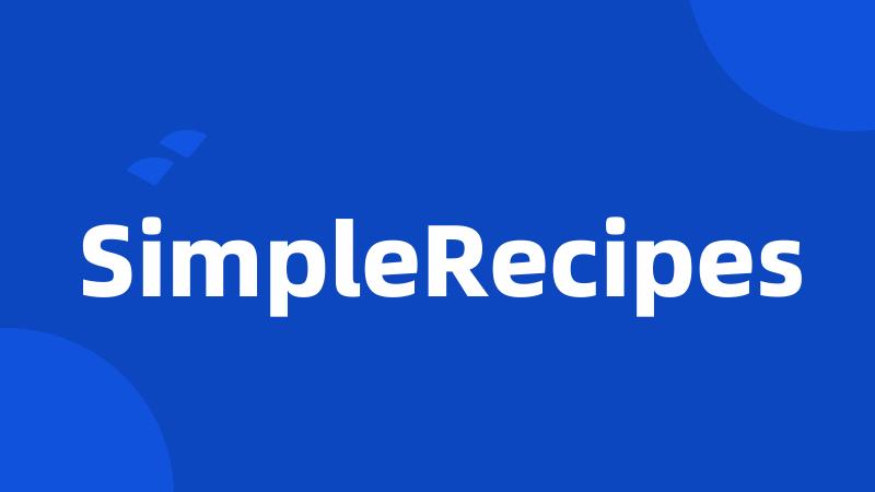 SimpleRecipes