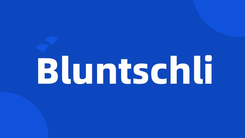 Bluntschli