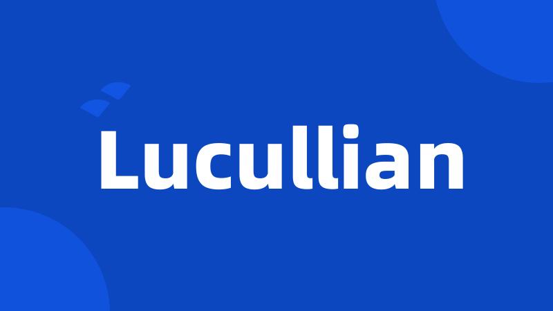 Lucullian