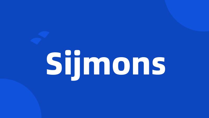 Sijmons