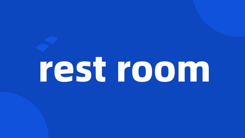 rest room