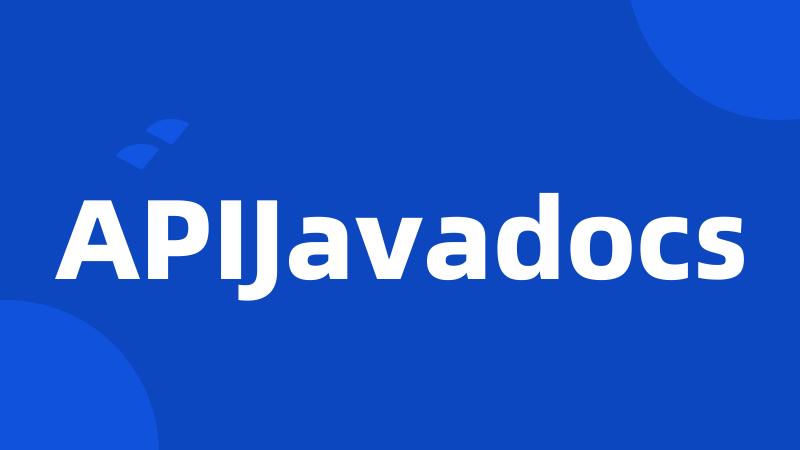 APIJavadocs