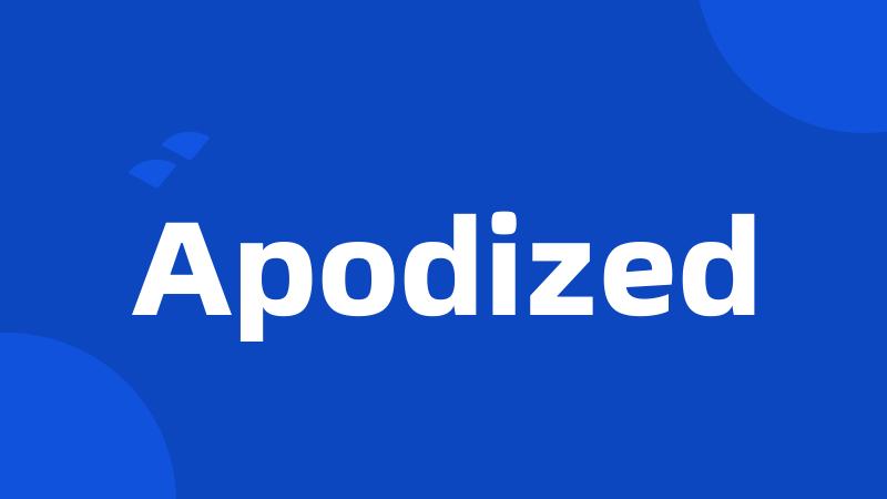 Apodized