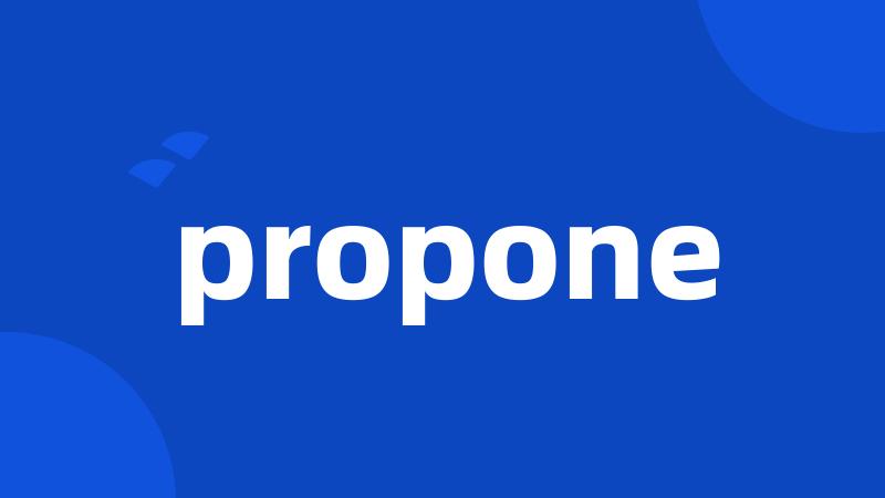 propone