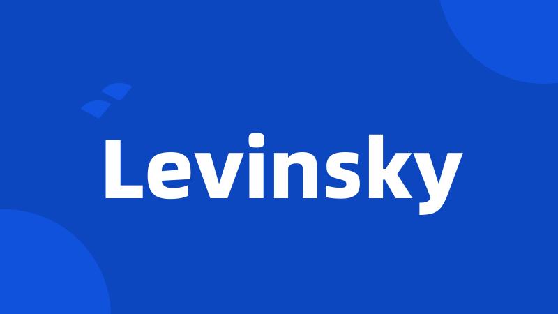 Levinsky