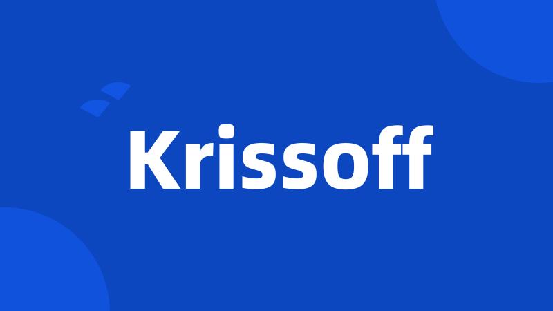 Krissoff