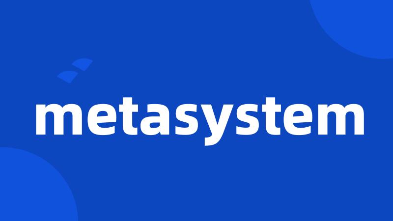 metasystem