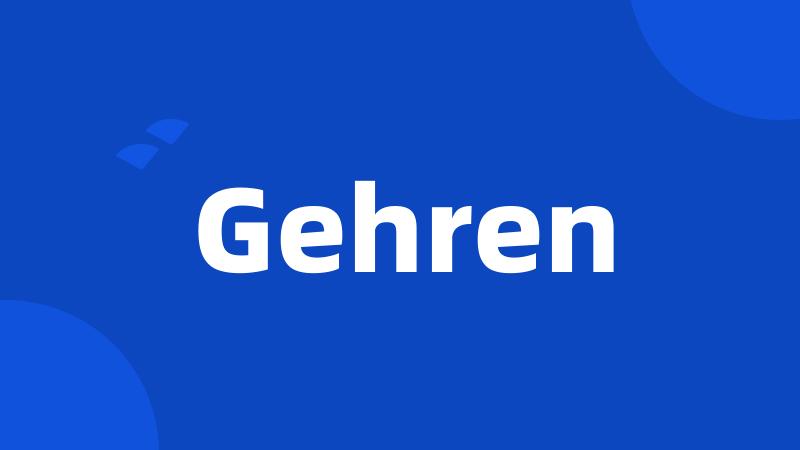 Gehren