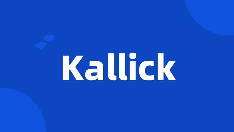 Kallick