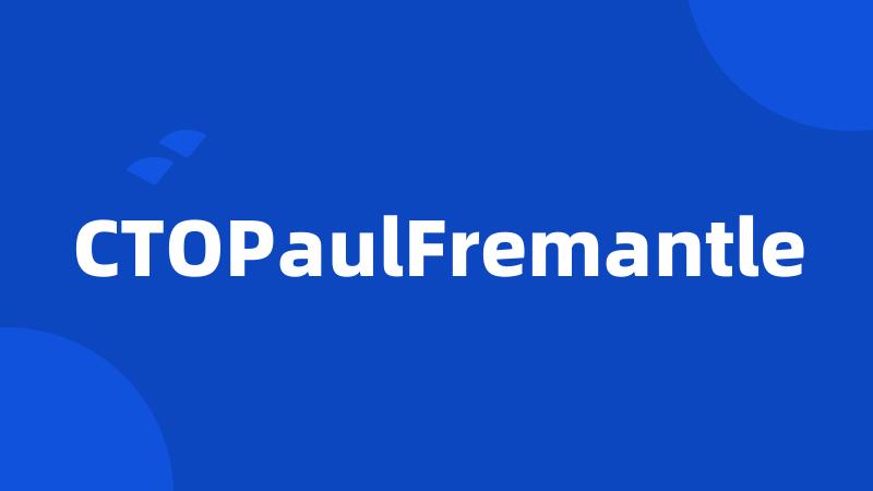 CTOPaulFremantle