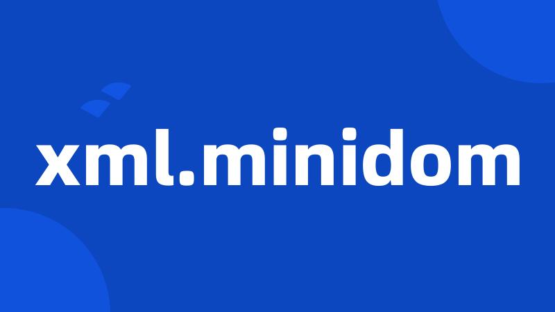 xml.minidom